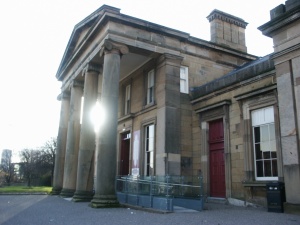 Portico of Monkwearmouth Station. Image courtesy of Colin.