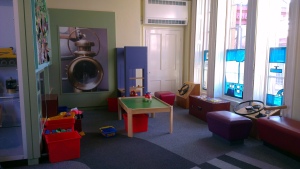 Childrens interactive area . Image courtesy of Niall Ritchie.